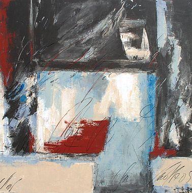 ohne Titel Nr. 1 (blau/grau)  abstrakte Malerei