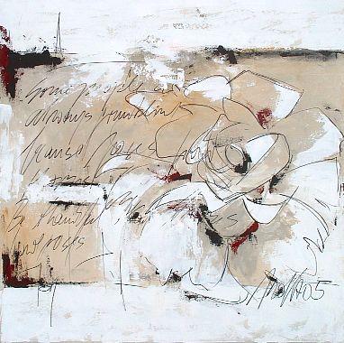 Rose  abstrakte Malerei