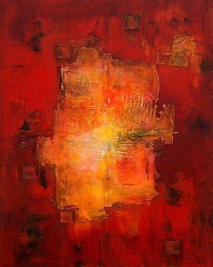 Livia leuchtende abstrakte Kunstwerke 