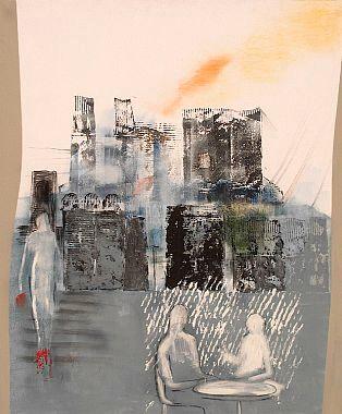 Stadtcafé  figurative Kunst