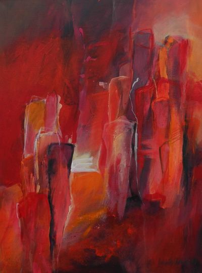 Gomera, rote Felswand