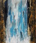 Wasserfall  figurative Kunst