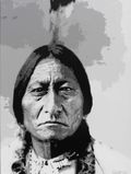 Sitting Bull  Rudolf Rox Portraits auf Leinwand