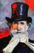 Giuseppe Verdi  Rudolf Rox Portraits auf Leinwand