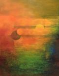 Heißer Sommertag farbenprächtige Kunstwerke 