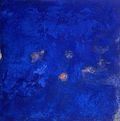 Blue Salmon Spots monochrome Kunstwerke 