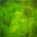 Green 5 monochrome Kunstwerke 