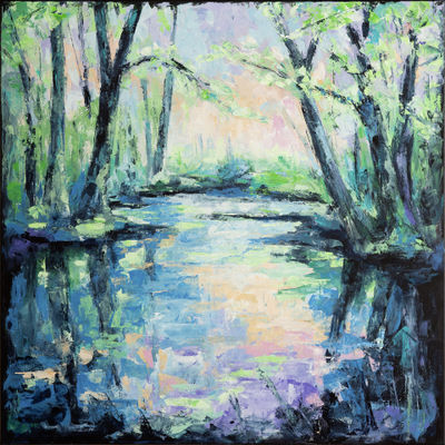 Wald 33 - Waldsee -Frühling