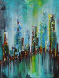 Cityscape blue Stadtbilder